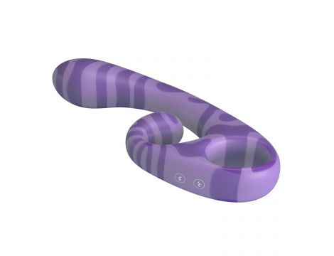 Dwustronny stymulator łechtaczki Pretty Love Sumner fioletowy silikonowy - 4