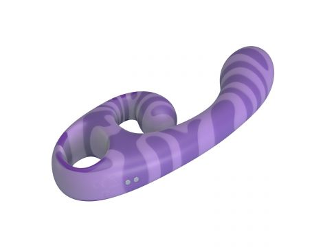 Dwustronny stymulator łechtaczki Pretty Love Sumner fioletowy silikonowy - 6
