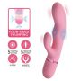 Silikonowy wibrator króliczek czterostronny Pretty Love Zach różowy - 4