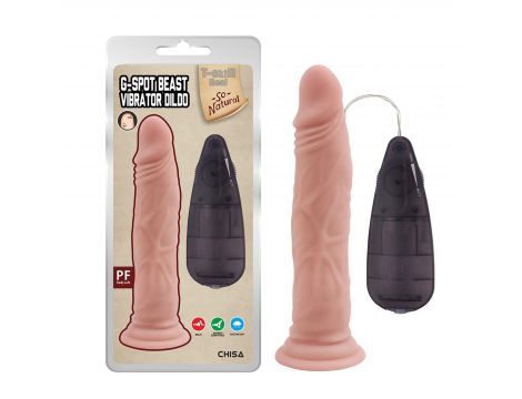 G-spot Beast Vibrator Dildo-Flesh - 6