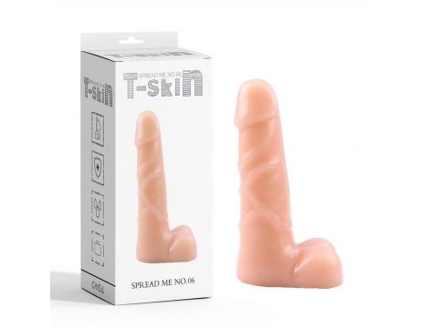 Dildo realistyczne miękkie Tskin cieliste Spread Me No.06 - 6