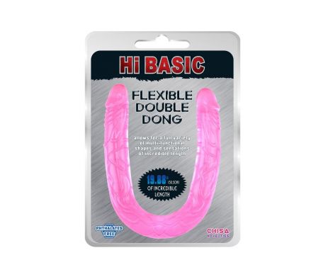 Jelly Flexible Double Dong-Pink - 2