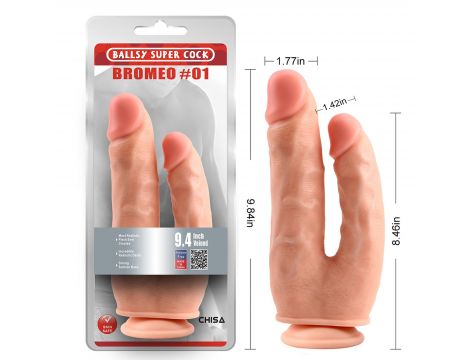 Bromeo Double Dildo Flesh - 5