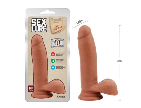 Dildo realistyczne podwójna gęstość T skin Real 17.5 cm - 7
