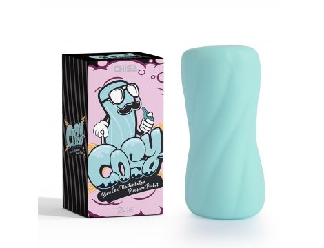 Masturbator TPE Blow Cox Cosy niebieski - 2