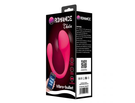 Jajko wibrujące z aplikacją Romance Thalia silikonowe USB 21 cm - 8