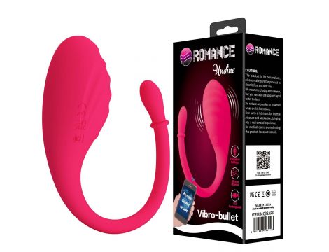 Jajko wibrujące z aplikacją Undine Romance silikonowe USB 20,5 cm - 3