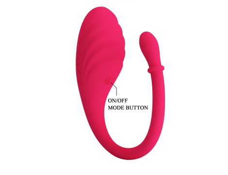 Jajko wibrujące z aplikacją Undine Romance silikonowe USB 20,5 cm - 6