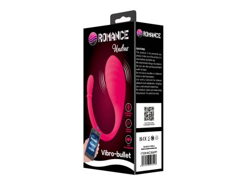 Jajko wibrujące z aplikacją Undine Romance silikonowe USB 20,5 cm - 9