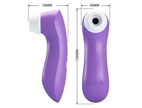 Kompaktowy stymulator ssący Breezer Romance fioletowy - 9