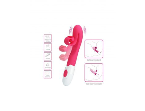Stymulator łechtaczki silikonowy Pretty Love Romance różowy 30 wibracji - 5