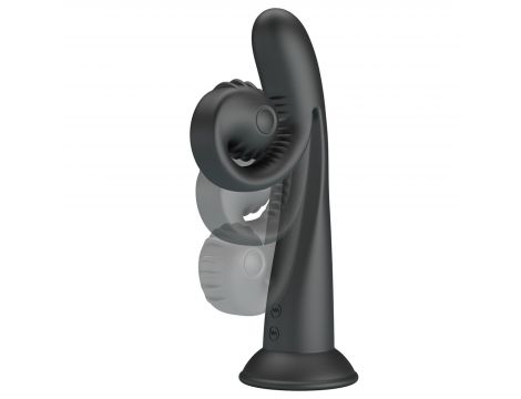 Wibrator króliczek Pretty Love Selma Snail Rabbit czarny USB 20 cm - 6