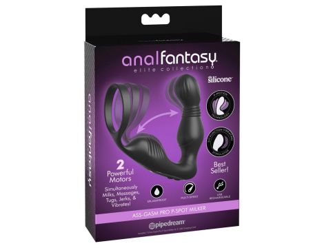 ANAL FANTASY ELITE ASS-GASM PRO P-SPOT MILKER BLACK - 4