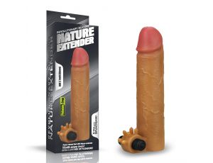 Przedłużka silikonowa wibrująca Lovetoy dodająca 5 cm