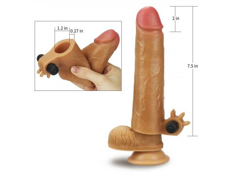 Przedłużka silikonowa wibrująca Lovetoy dodająca 5 cm - 2