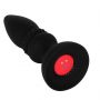 Wibrujący korek analny silikonowy B Series Fox z app 14 cm - 6