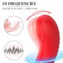 Wibrator silikonowy z ruchem palca podgrzewany APP B Series Fox 14 cm - 8