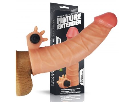 Przedłużka silikonowa wibrująca Lovetoy 18 cm - 4