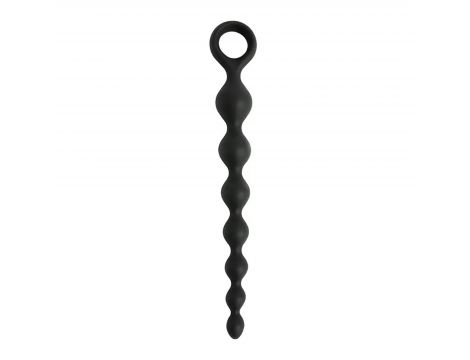 Koraliki analne silikonowe Fantasy czarne 20 cm - 2