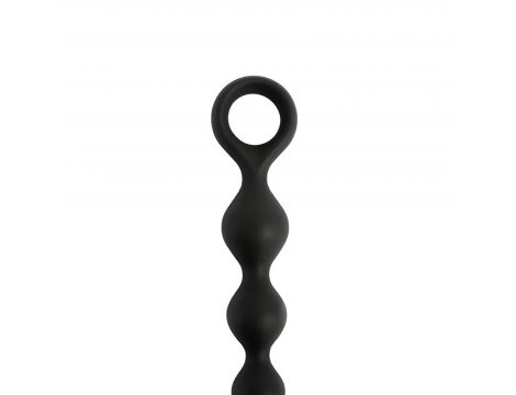 Koraliki analne silikonowe Fantasy czarne 20 cm