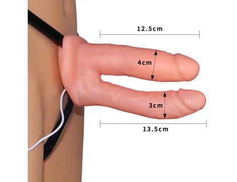 Strap on wibrujący Lovetoy do podwójnej penetracji - 3