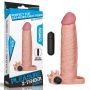 Wibrująca przedłużka na penisa Lovetoy TPE 19 cm - 2