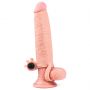 Wibrująca przedłużka na penisa Lovetoy TPE 19 cm - 3