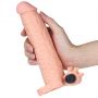 Wibrująca przedłużka na penisa Lovetoy TPE 19 cm - 5