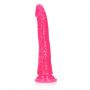 Dildo realistyczne RealRock z przyssawką świecące w ciemności 20 cm - 2