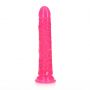 Dildo realistyczne RealRock z przyssawką świecące w ciemności 20 cm - 7