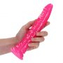 Dildo realistyczne slim z przyssawką RealRock świecące w ciemności 22,5 cm - 7