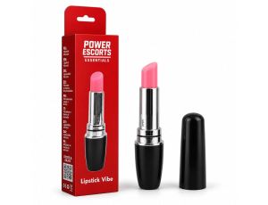 Dyskretny mini wibrator szminka Power Escorts czarny 9.5 cm