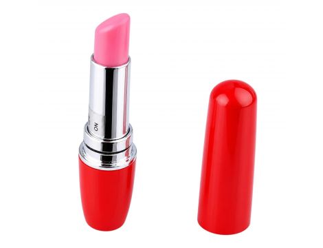 Mini wibrator szminkowy Power Escorts czerwony 9,5 cm - 2