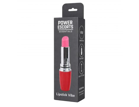 Mini wibrator szminkowy Power Escorts czerwony 9,5 cm - 3