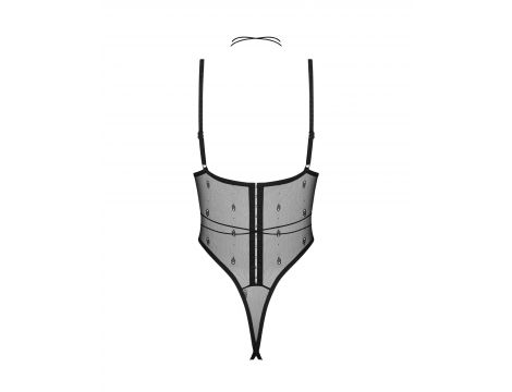 Erotyczne body otwarte Obsessive Anniverse Special czarne 2XL/3XL - 6