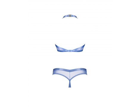 Błękitny Shaderi top i stringi Obsessive M/L - 3