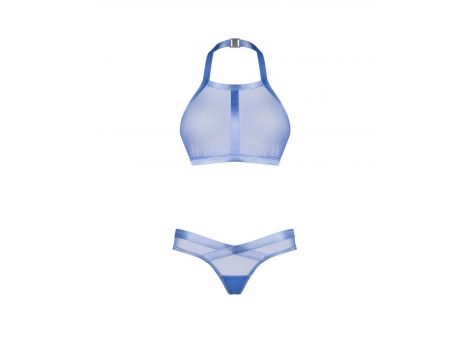 Błękitny Shaderi top i stringi Obsessive M/L - 4