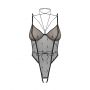 Body otwarte Obsessive Anniverse Special czarne S/M - 6