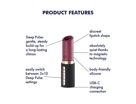 Stymulator łechtaczki Satisfyer Deep Kiss silikonowy USB - 4