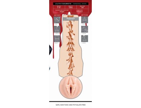 Masturbator Fleshlight Lilith Fukumoto Shokushu beżowy - 3