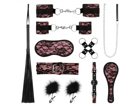 Zestaw bondage Bound by Lace koronkowy czarny - 3