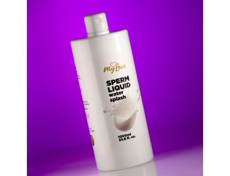 Żel intymny MyLove imitujący spermę biały 1000 ml - 4