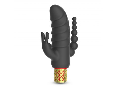 Mini wibrator Crushious Romanov z silikonową nakładką 13 cm - 5
