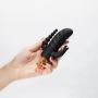 Mini wibrator Crushious Romanov z silikonową nakładką 13 cm - 9