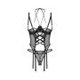 Gorset Dominna z otwartymi miseczkami i stringi Obsessive L/XL - 7