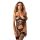 Gorset Dominna z otwartymi miseczkami i stringi Obsessive L/XL