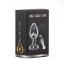 Metalowy wibrujący korek analny L z pilotem USB HeavyFun - 8