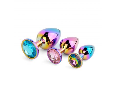 Zestaw korków analnych ze stali nierdzewnej multicolor B Series HeavyFun - 2