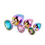 Zestaw korków analnych ze stali nierdzewnej multicolor B Series HeavyFun - 3