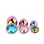 Zestaw korków analnych ze stali nierdzewnej multicolor B Series HeavyFun - 7